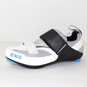 White and Black Athletic Shoes with Secure Strap